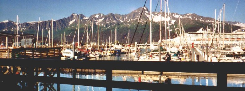 View from dinner table in Chinook restaurant.